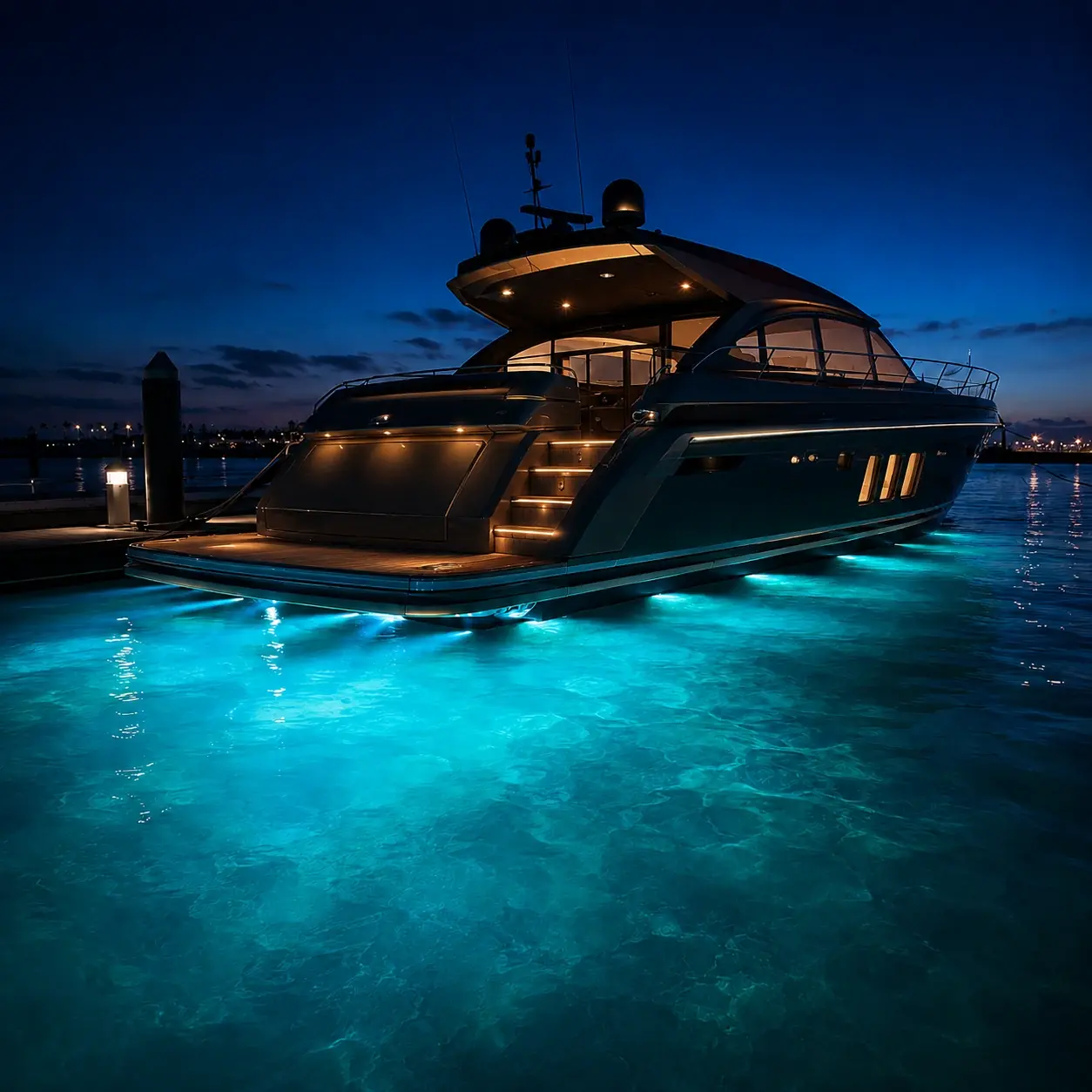 Marine lighting installation